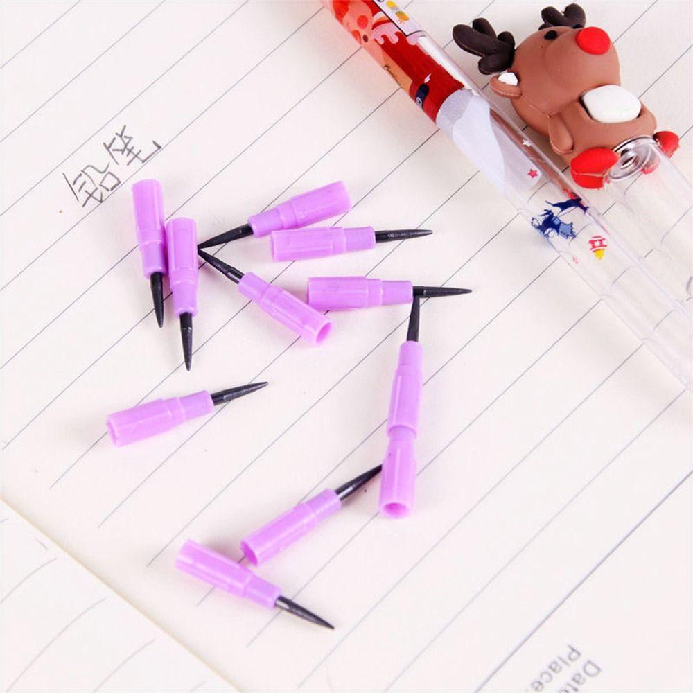 Lanfy Pensil Mekanik Perlengkapan Sekolah Anak Anime Kartun Alat Tulis Silicone Tips Menulis Pencil