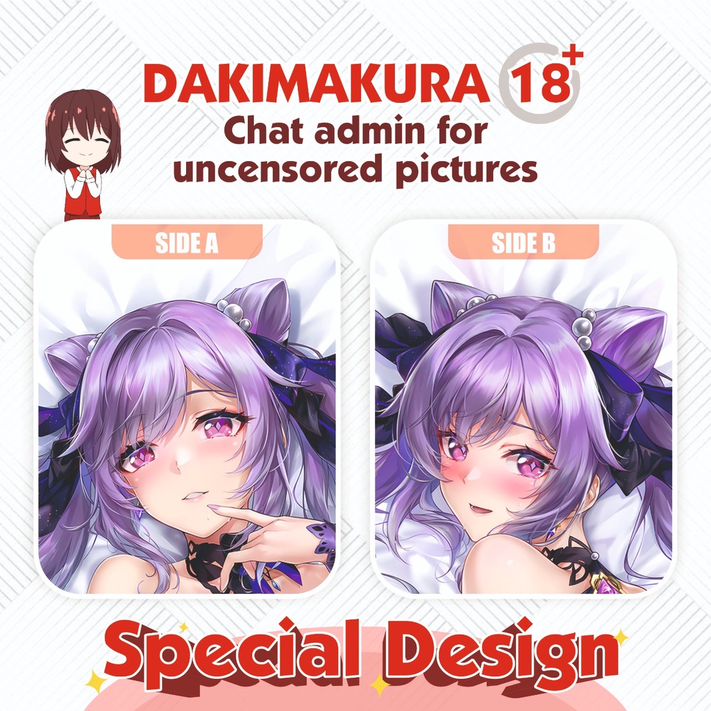 DAKIMAKURA KEQING GENSHIN IMPACT 150X50 CM (COVER ONLY)