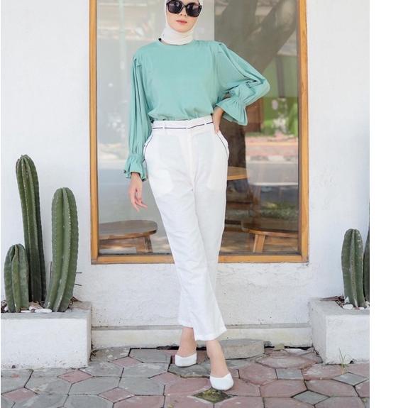 Big Sale GAMALIA PUFFY TOP BLOUSE OVERSIZE KAOS POLOS