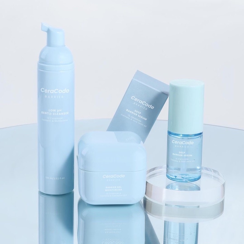 Ceracode Barrier Gel Moisturizer Sunscreen Toner Bright Acne Deep Barrier Serum