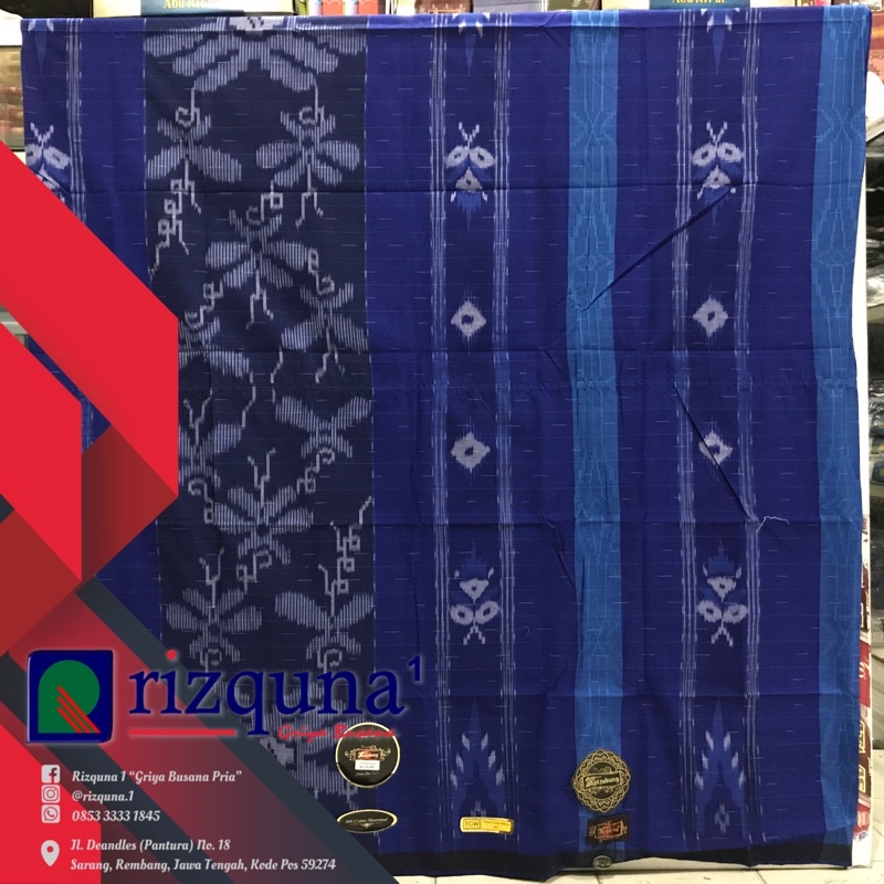 Sarung Ketjubung RED Motif TCW