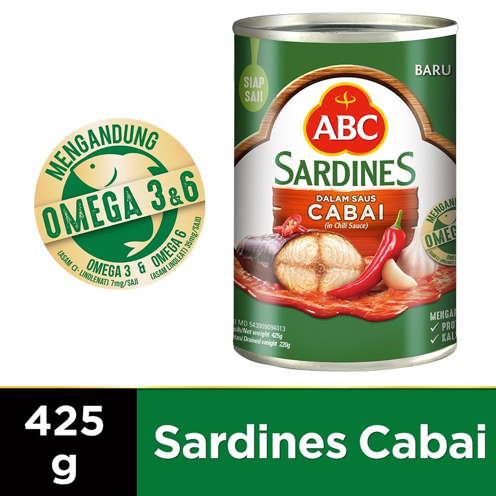 

✔FREE ONGKIR✅ ABC Sarden Saus Cabai 425 g xzn55