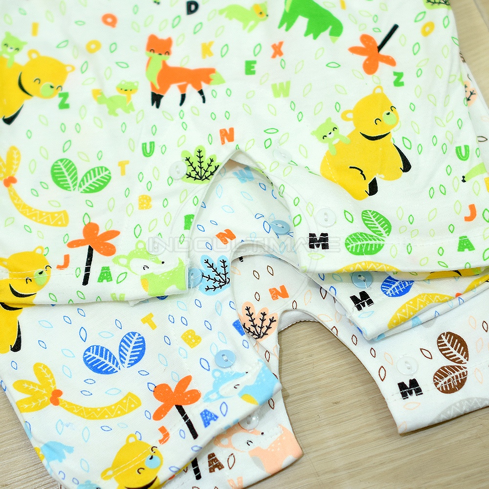 [0-6 Bln] Jumper Pendek Bayi BC-041KK Jumsuit Pendek Jumpsuit Bayi Baju Bayi Anak Baru Lahir Laki Laki Perempuan Balita Baju Piyama Setelan Baju Bayi Set Pakaian Bayi Anak Bayi Pakaian Anak Bayi Balita Baju Harian Baju Tidur Bayi