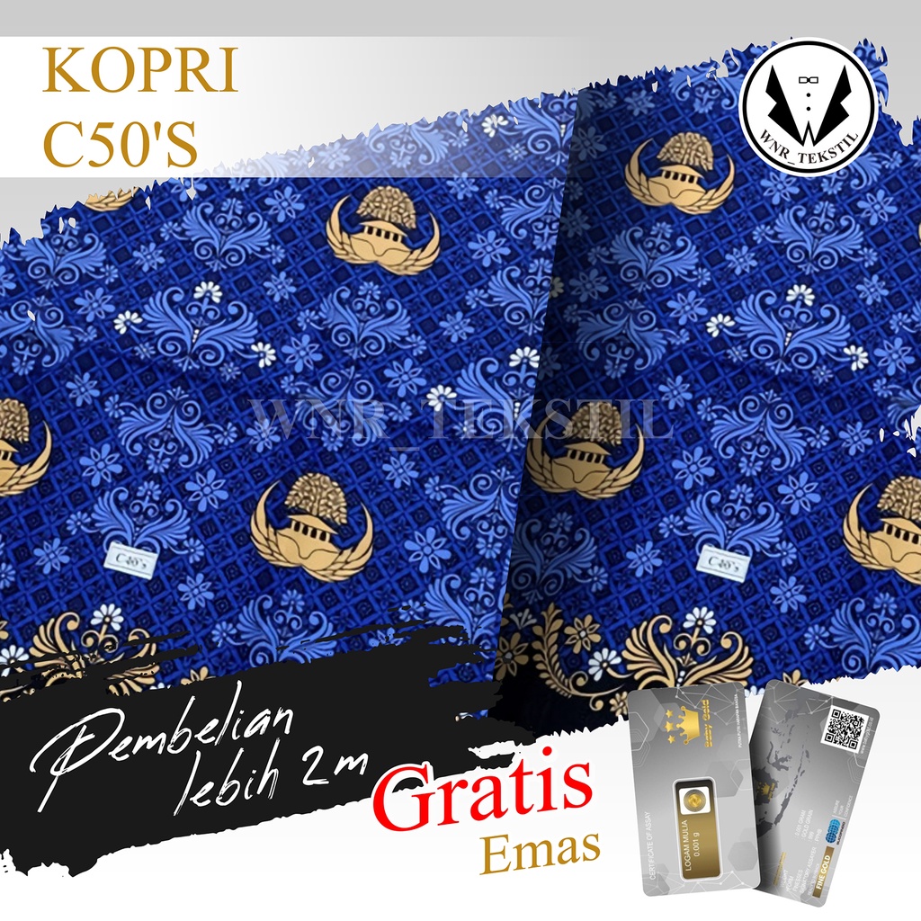 Kain Batik Korpri Terbaru c50s /Batik Resmi Korpri/ Batik Korpri/ Batik Korpri Terbaru/ Batik PNS/ B