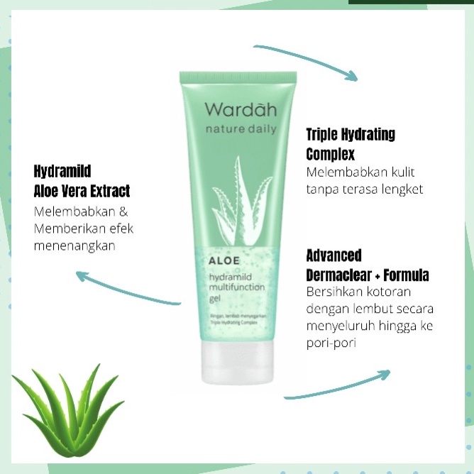 Wardah Aloe Vera Hydramild Multifunction Gel 100ml