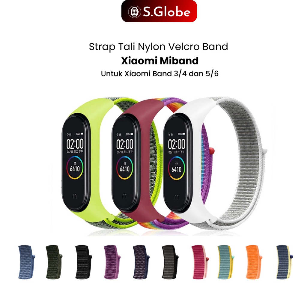 Strap Mi Band 3 4 5 6 7 Velcro Adjustable Strap M6 M7 Smartwatch Replacement Band