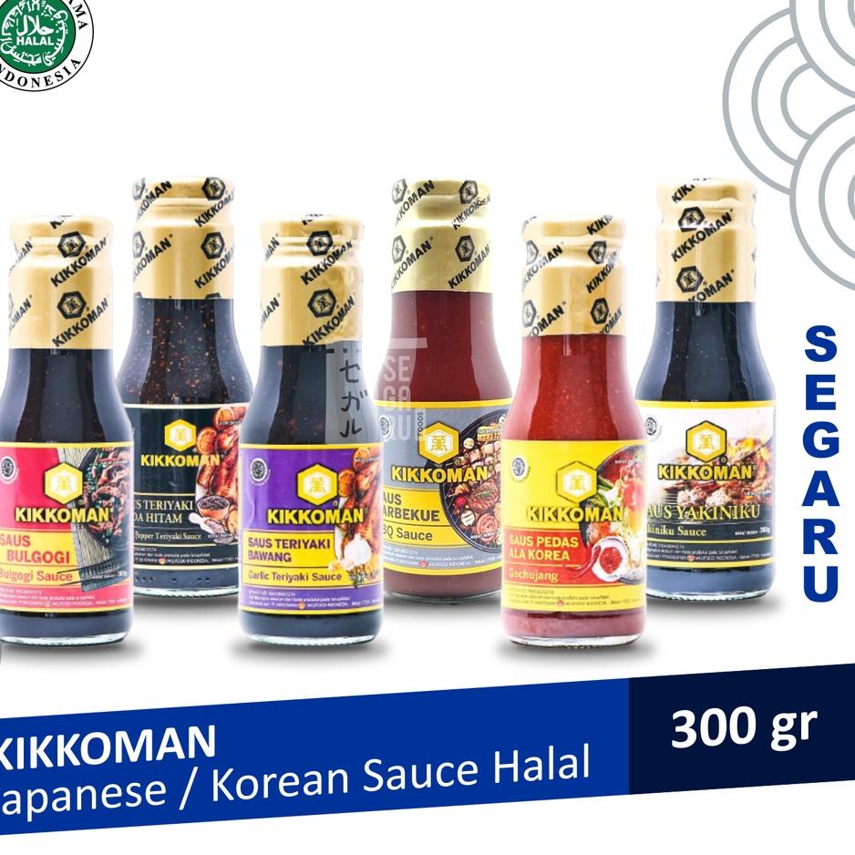 

[PRODUK C96] KIKKOMAN Gochujang Bulgogi Garlic Teriyaki Blackpepper Yakiniku BBQ 300 gram ZWQ