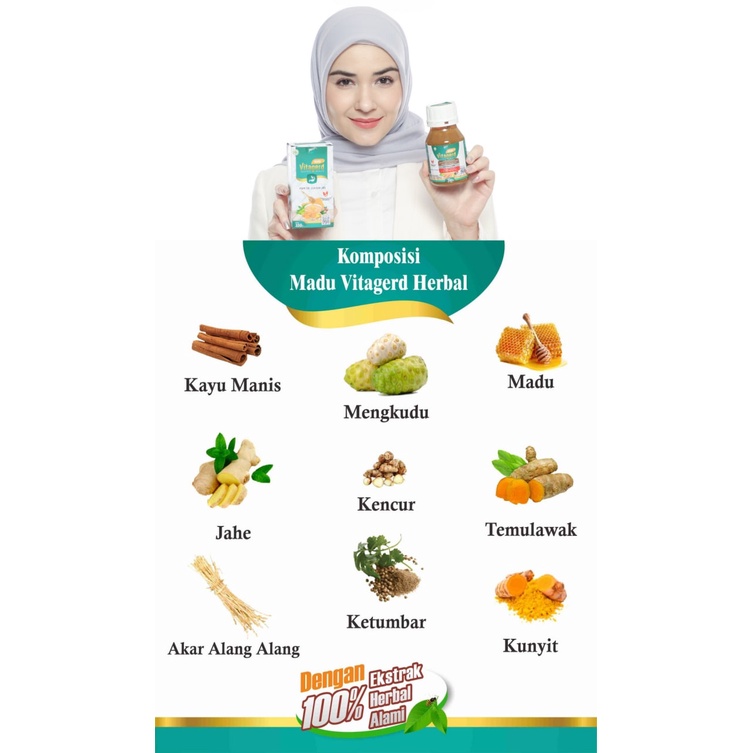 Madu VITAGERD Herbal Obat GERD MAAG ANXIETY MIGRAIN DEPRESI BAU MULUT SARIAWAN Dan Asam Lambung Original Asli Ori dengan Gejala Susah Tidur Sakit Kepala Kleyengan Kliyengan  Tenggorokan Sesak Perut Dada Panas Punggung Linu Panik jantung Berdebar