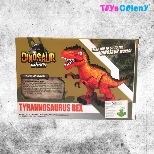 Dinosaurus The World - Tyrannosaurus Rex Bisa Jalan Ada Lampu Dan Bersuara