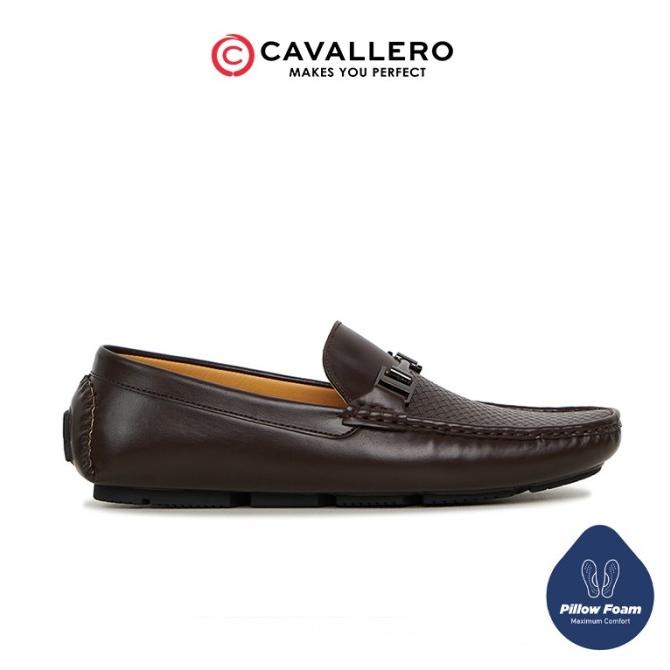 Sepatu Pria Casual Loafers Cavallero Marino 2 Coklat