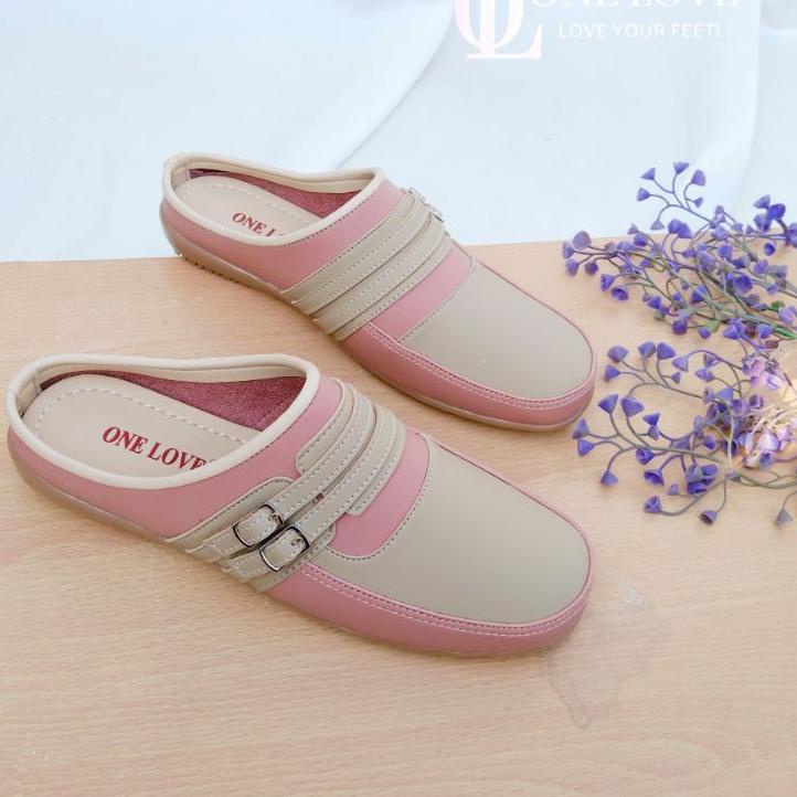 Sale One Love Sepatu Bustong Wanita Sepatu Slip On Wanita Casual Original Branded Kulit Import Premi