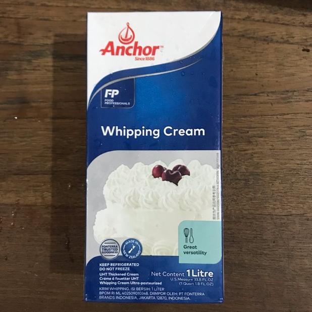 

[BAYAR DITEMPAT] Anchor Whipping Cream / Whip Cream 1liter - GOSEND/GRAB ONLY -
