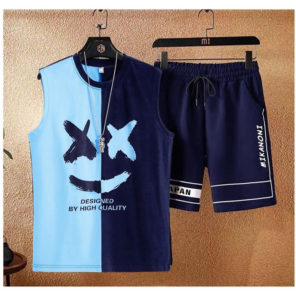 Stelan Singlet Mello/Satu Stel Atasan Dan Bawahan Pria Dewasa Fit to L/Josana_Store
