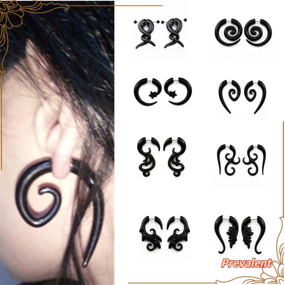 Preva Jewelry Anting Telinga Spiral Keong Akrilik