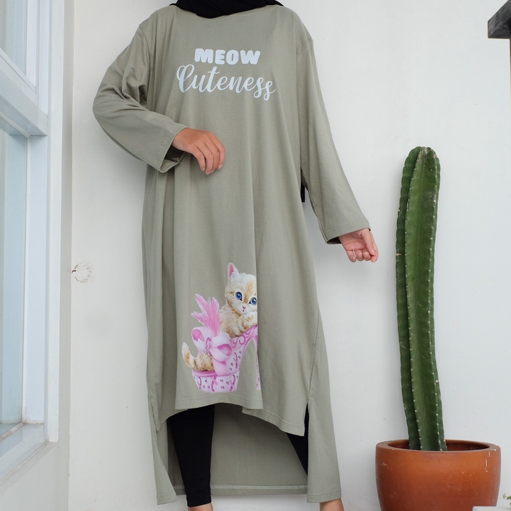 MEOW MIDI DRESS / DRESS KASUAL / DRESS TERBARU / DRESS MURAH
