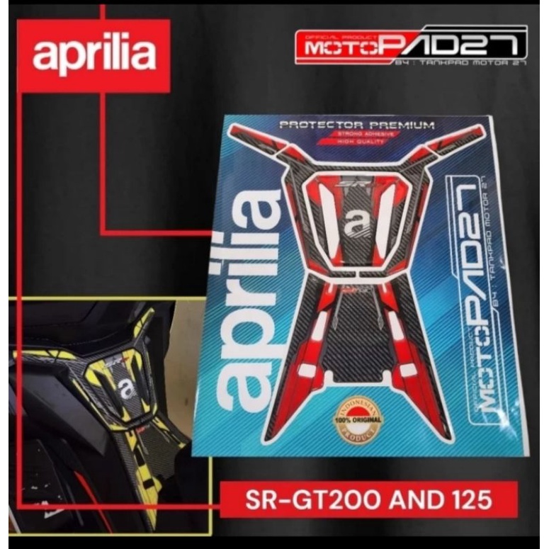 stiker sticker resin tankpad deckpad Aprilia SR-GT 200