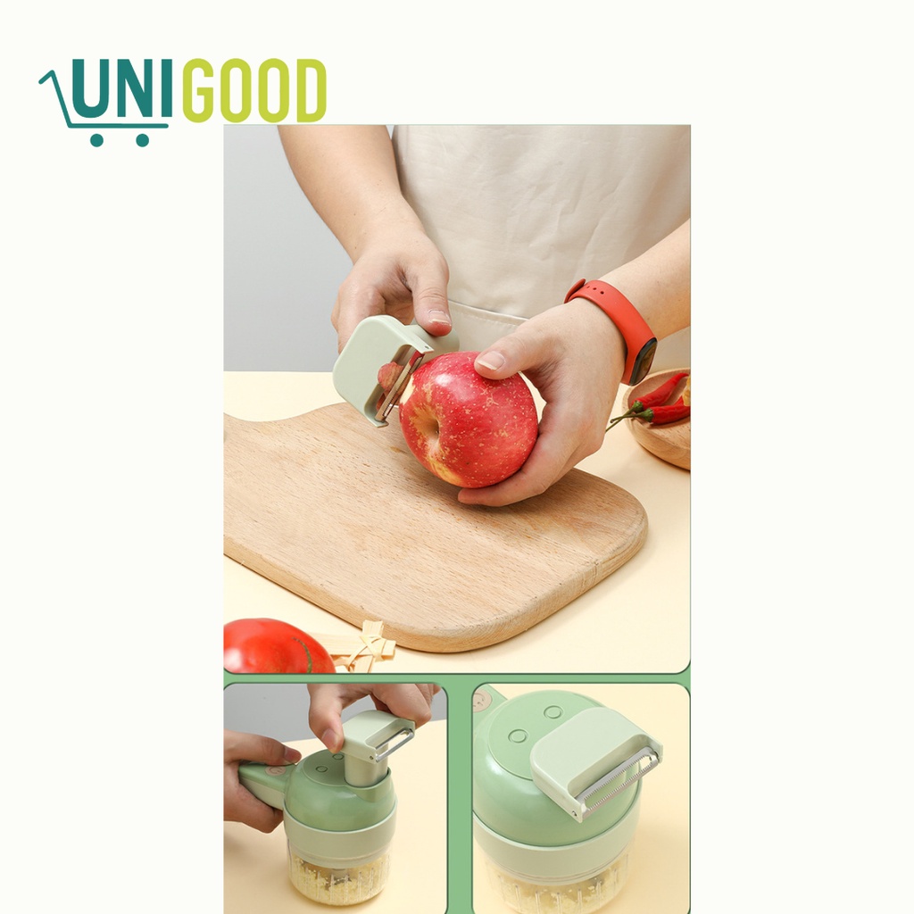 UNIGOOD - 4in1 Portable Vegetable Chopper Blender Wireless Multifungsi