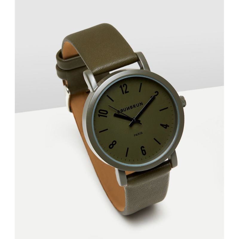 JAM TANGAN NATHAN OLIVE BRUNBRUN PARIS