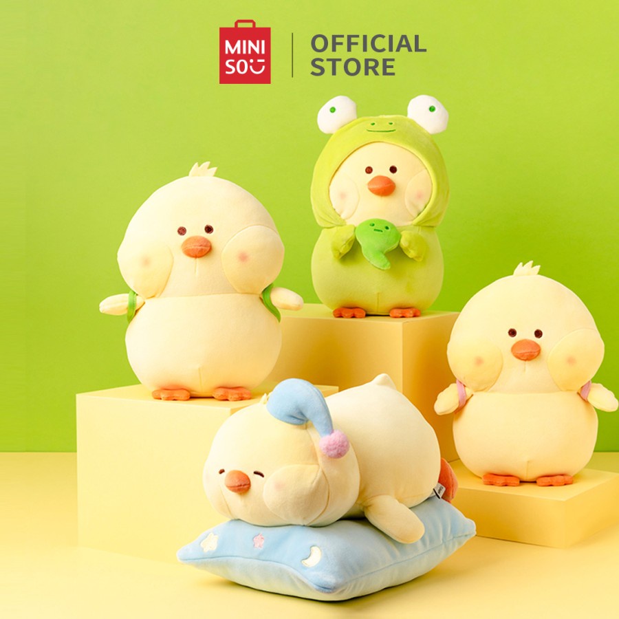 MINISO - Boneka Mainan Ayam Seri BIBI Boneka Binatang Lucu Boneka Tidur Kado untuk Anak Hadiah Ulang Tahun
