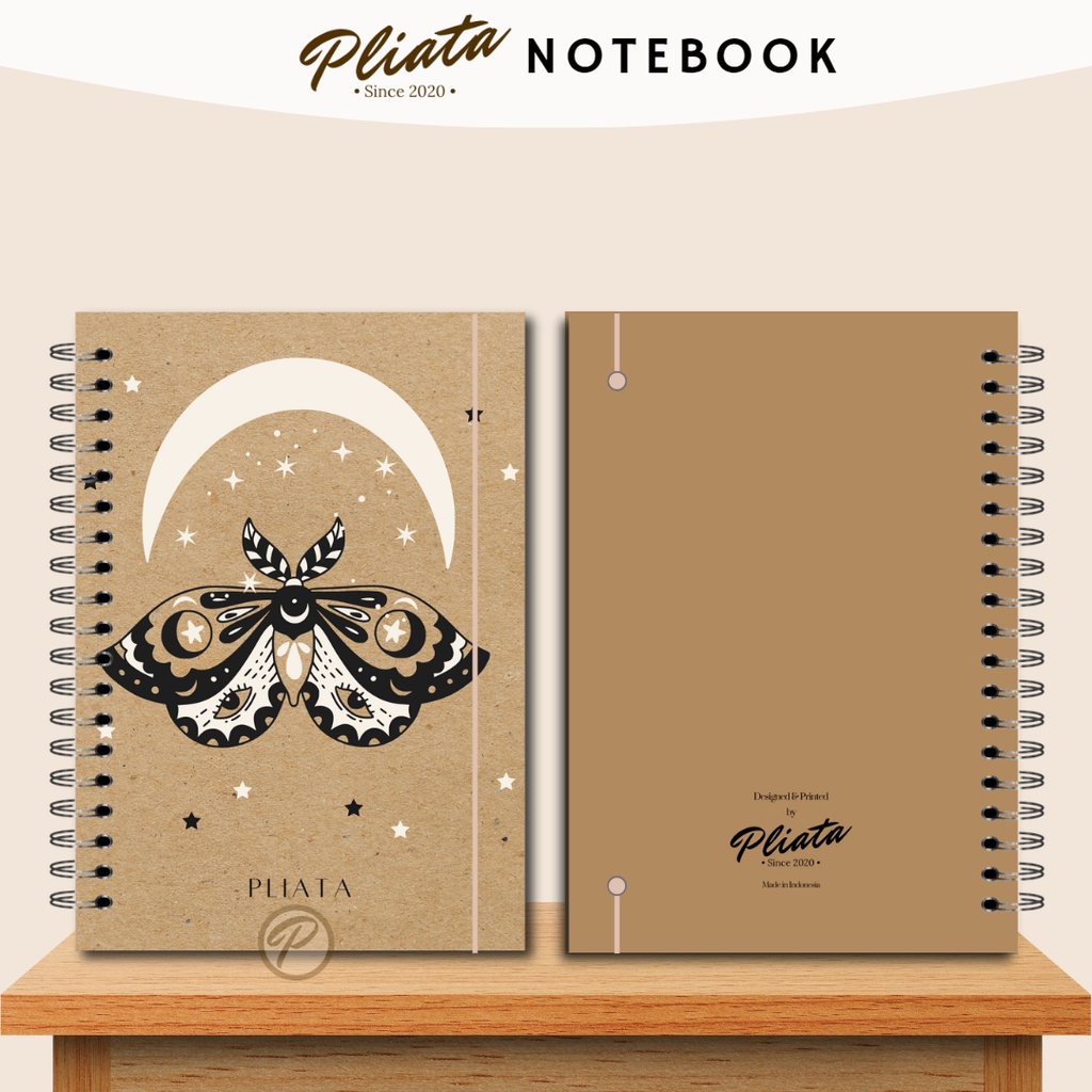 PLIATA NOTEBOOK SPIRAL - (PN79) Vintage5 - Softcover Doft Aesthetic Book Buku Tulis