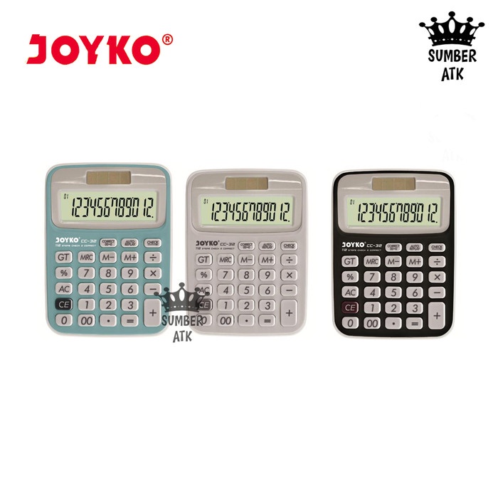 

EKSLUSIF Kalkulator Joyko CC-32 / 12 Digits / Check Correct / Calculator