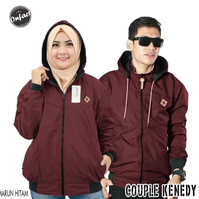 Jaket Bolak Balik Jaket Couple Jaket Kapel Pasangan Dapat 2 Jaket