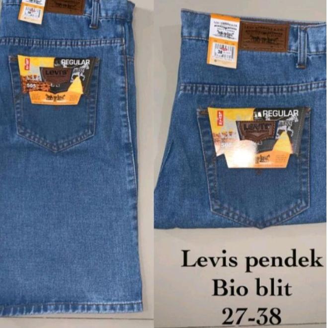 FREE ONGKIRCelana pendek Levis pria/ Celana pendek murah/ celana denim 505/ Celana jeans pendek pria