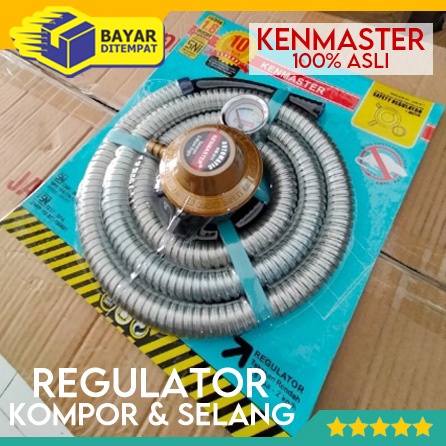 Regulator Kompor Gas Meter KENMASTER Dan Selang