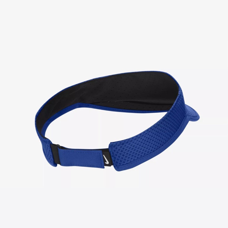 Nike Dri-FIT AeroBill Running Visor Biru Blue DV2998-417 Topi Original