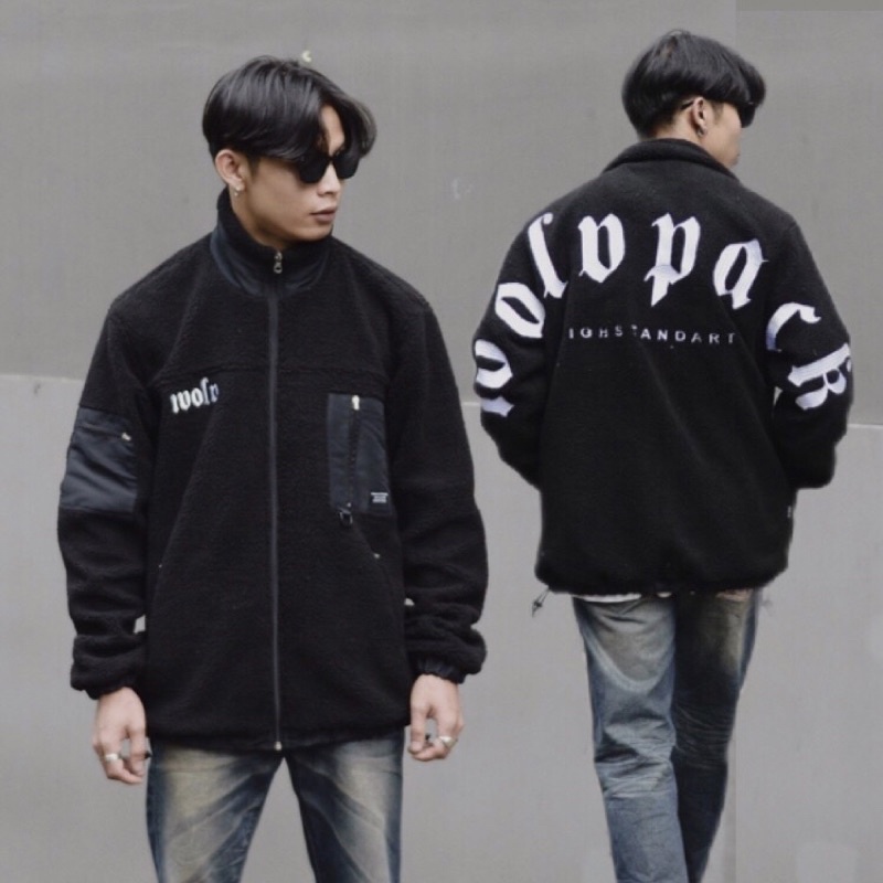 WOLV Sherpa Jacket Full Zipper - Jacket WOLV Streetwear