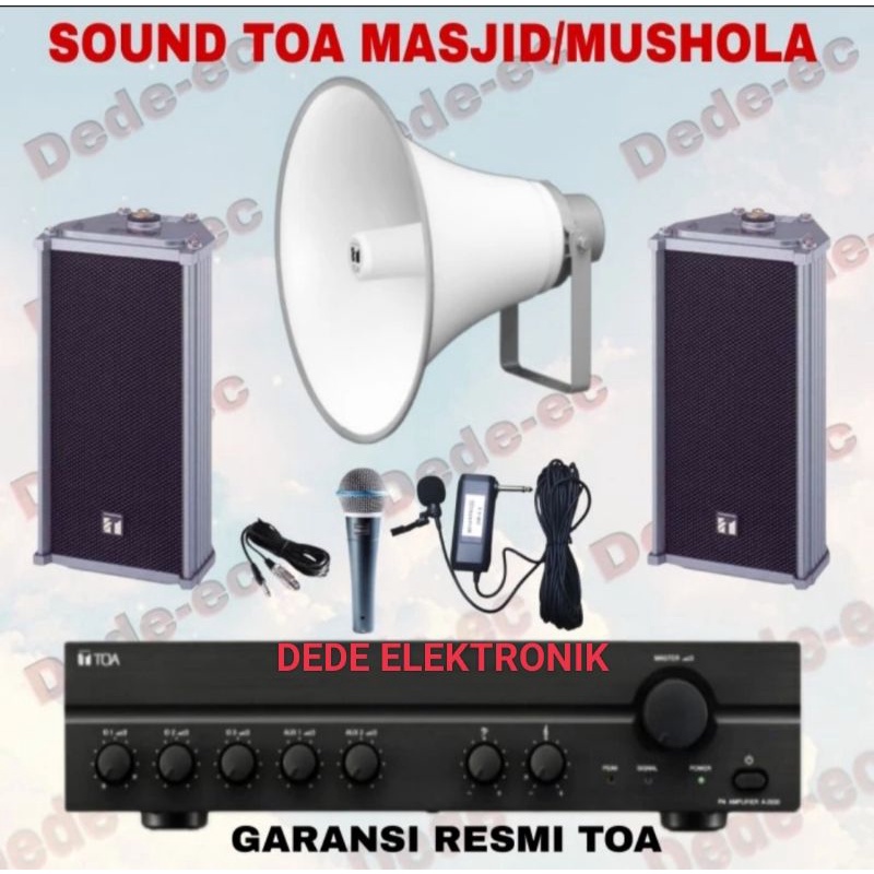 Jual Paket Speaker Toa Untuk Mushola Masjid Full Toa Indoor Outdoor