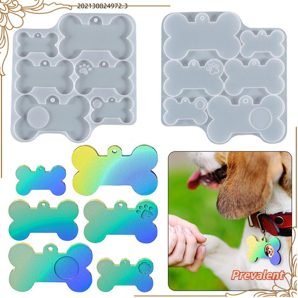Preva Dog Bone Tag Kerajinan Tangan Kerajinan Tangan DIY Keyring Pendant Cetakan Silikon