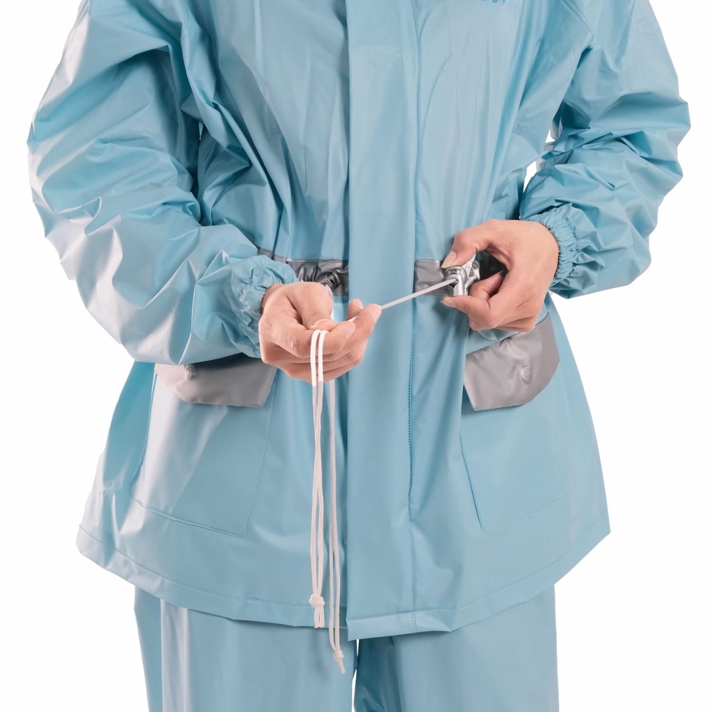 Jas Hujan Plevia Jaket Celana Andara 758 / Stelan Raincoat Pastel Korea Wanita Dewasa