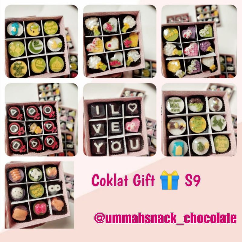 

Coklat Gift Box Sekat 9