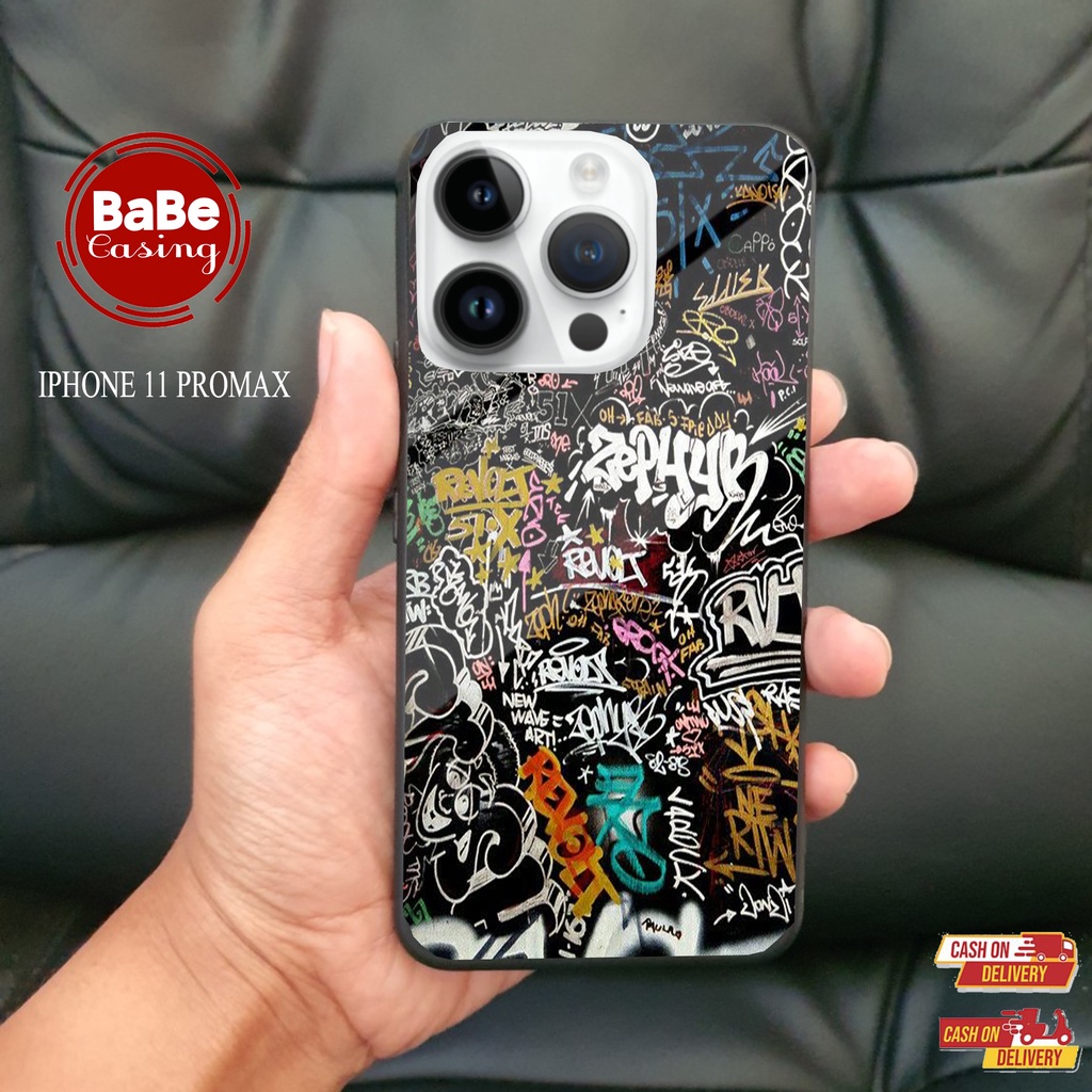CASE  IPHONE 11 PRO MAX  MOTIF [GRAFITY] Fashion Case - Case Terbaru - Case Termurah - Case Terlaris