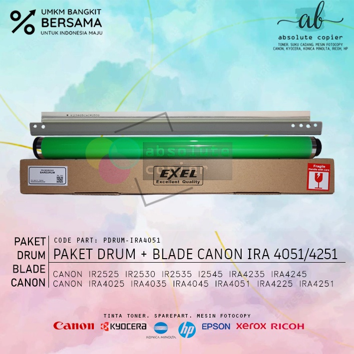 Paket OPC Drum Cleaning Blade Canon IRA Advance 4235 4245 4025 4035 4045 4051 4225 4251 IR 2525 2520