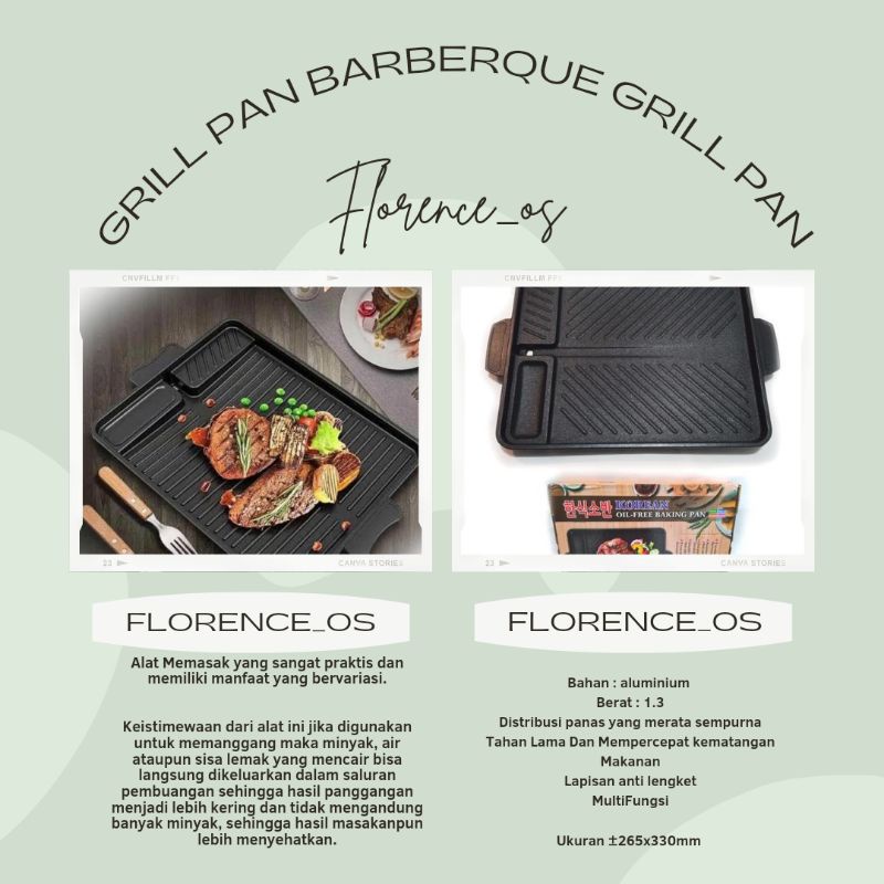 Grill Pan Barberque Grill Pan Alat Pemanggang BBQ / Panggang