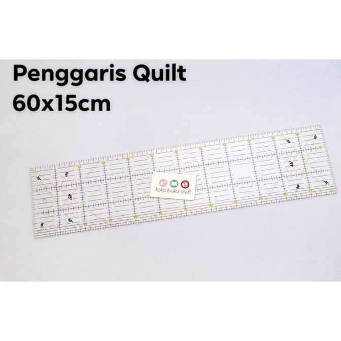 

[BISA COD] Penggaris quilting 60x15cm