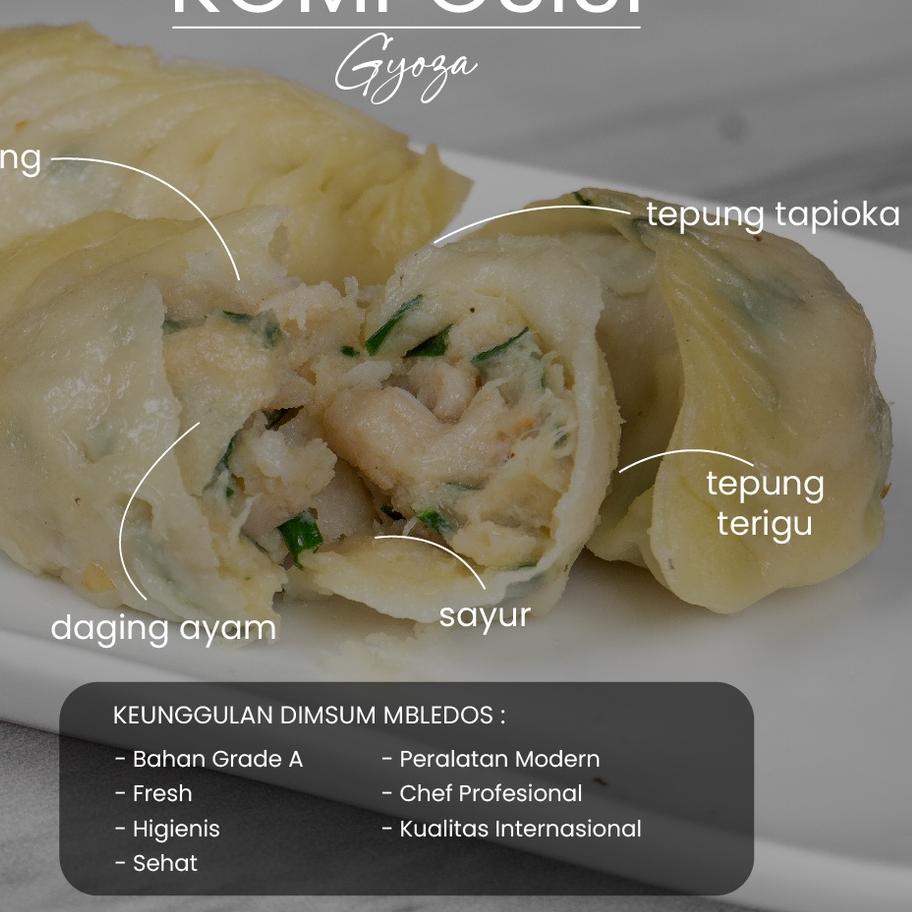 

え Dimsum Gyoza / Dumpling / Kuotie – Frozen Food Halal Mbledos Super Spesial Praktis Pack ㅛ
