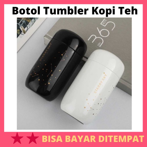 Botol Tumbler Kopi Teh Stainless Steel 200ml / Botol Minum Tumbler Tumblr Coffe Kopi Teh Cup Mug Air