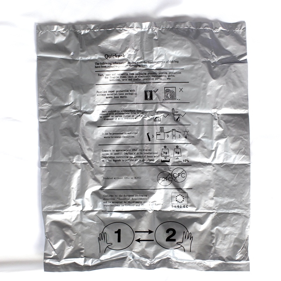 

Instapak Foam Packaging 360x430 mm Instant Expanding kantong packing Pengaman