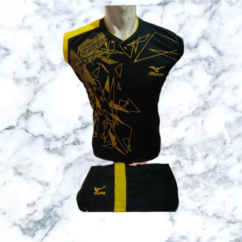 Baju stelan olahraga baju volly baju bulutangkis baju badminton baju singlet Dewasa