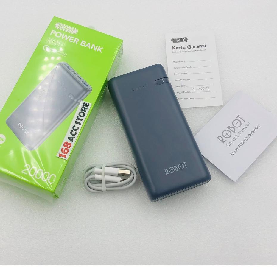 Stok Terbatas POWER BANK 30000 MAH ROBOT RT30 POWER BANK 30000MAH QUICK CHARGING RT22 20000MAH RT21 