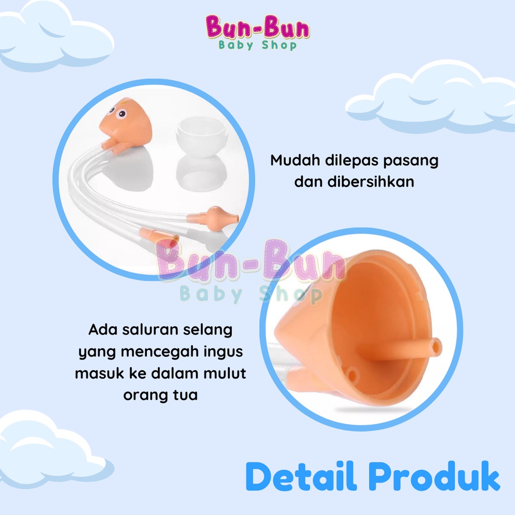 Sedot Ingus Selang Bayi Alat Penyedot Silikon Nose Cleaner Perawatan Baby Nasal Aspirator New Born