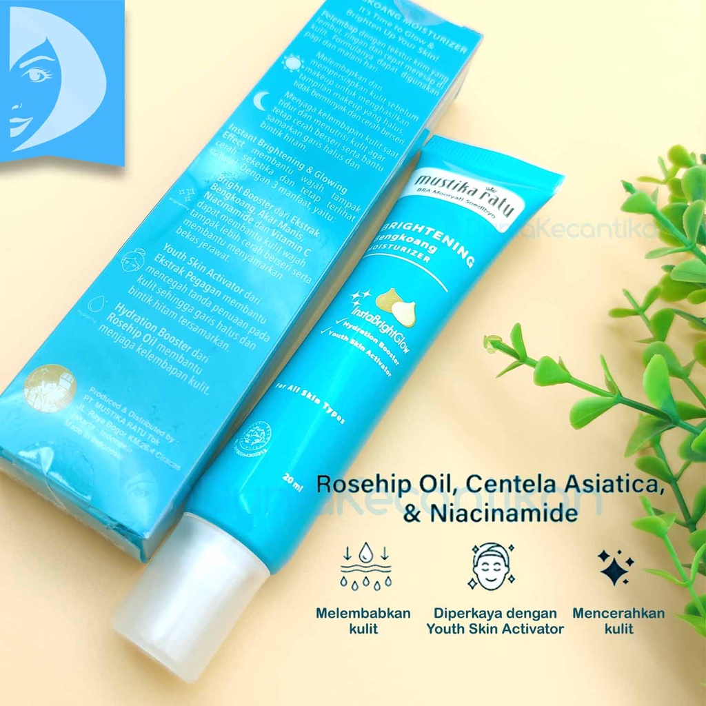 Mustika Ratu Brightening Bengkoang 2 in 1 Facial Cleanser Toner Face Wash Sabun Cuci Muka Cream Masker Bengkoang Moisturizer Pelembab Wajah MustikaRatu