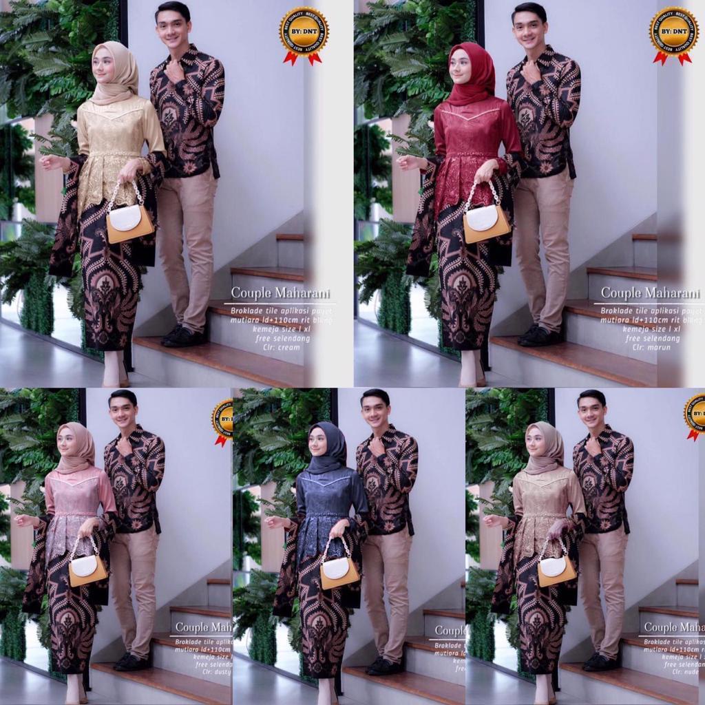 COUPLE MAHARANI ORIGINAL BY DENITA SETELAN BAJU KONDANGAN BAJU COUPLE KONDANGAN KEBAYA BROKAT DAN RO