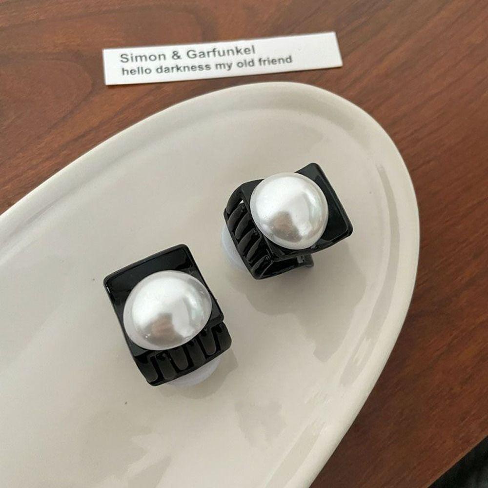 AUGUSTINA Klip Rambut Kecil Pesta Elegan Mutiara Ins Hiu Klip Untuk Anak Perempuan Baru Jepit Rambut Fashion Menangkap Korea Hiu Klip