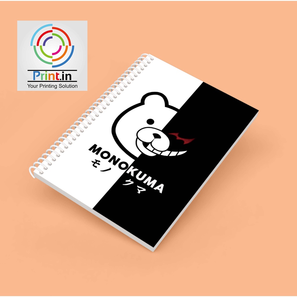 

Notebook Spiral Monokuma Bear Hardcover dan Softcover