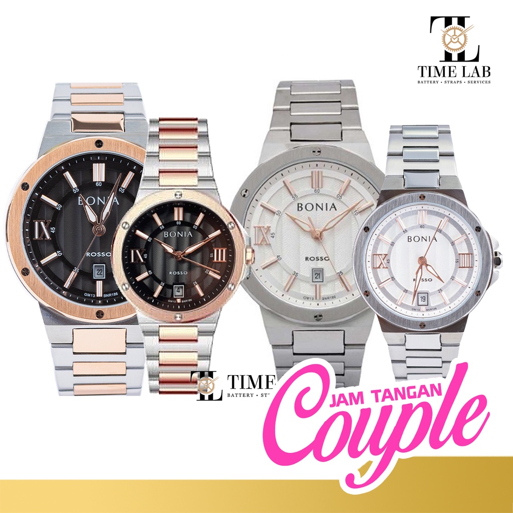 JAM TANGAN COUPLE BONIA BR186 ORIGINAL TIMELAB