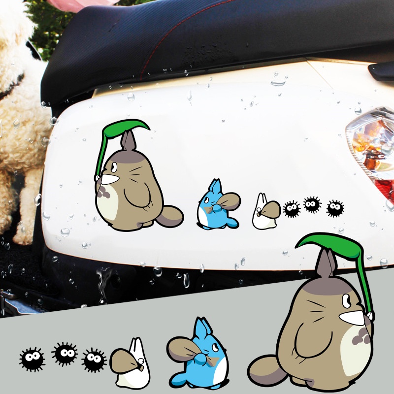 Tetangga Saya Totoro Stiker Reflektif Miyazaki Hayao Komik Stiker Kartun Decal Dekoratif Lucu Motorycle Mobil Stiker